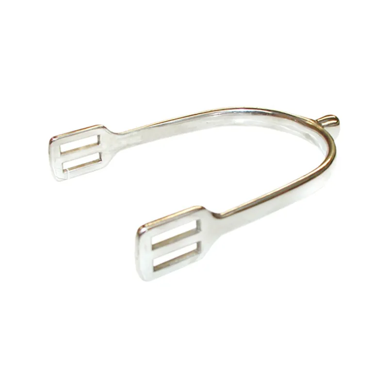 JHL Pro Steel Short Bobble Neck 15mm Spurs in Silver