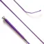 KM Elite Dressage Whip w/Braided Grip in Purple