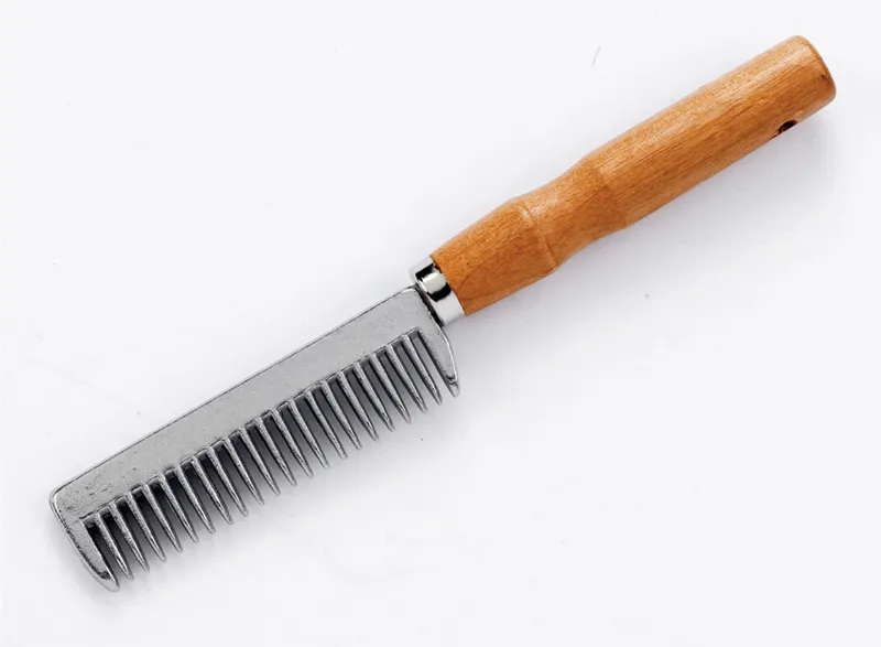 Lincoln Tail Comb with Wooden Handle