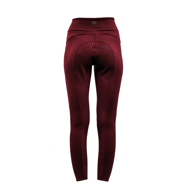 Mark Todd Winter Riding Leggings - Burgundy-1