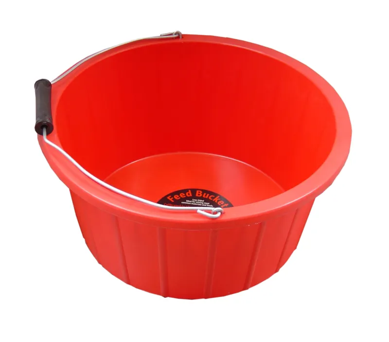 ProStable Feed Bucket - Red 3 gallon