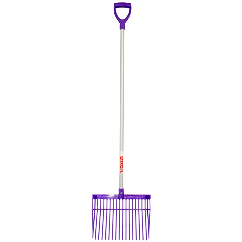 Red Gorilla Long D-Handle Bedding Fork - Purple