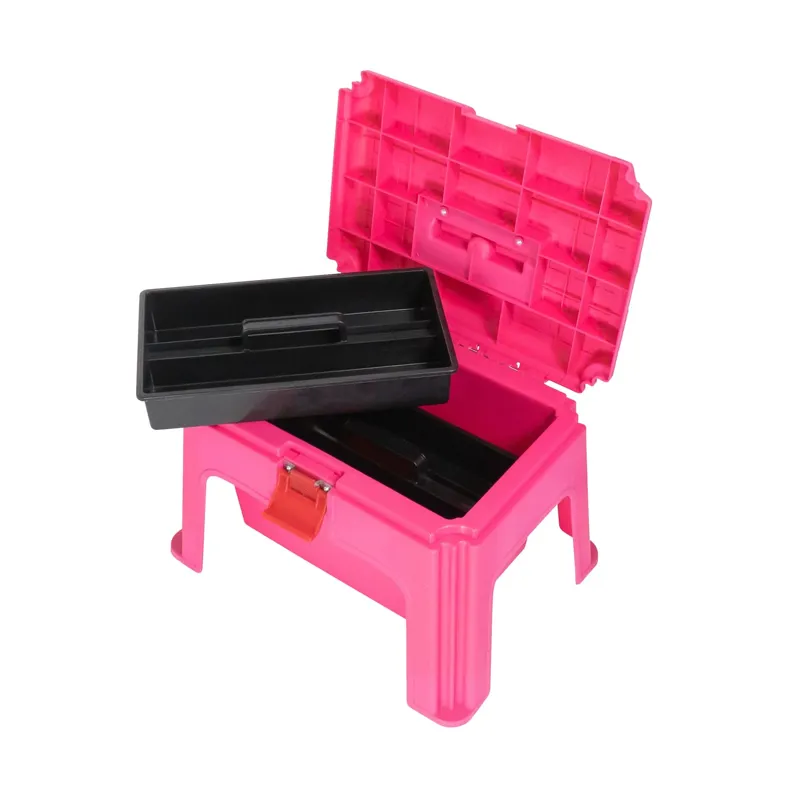 StableKit Large Grooming Box w/Step - Pink