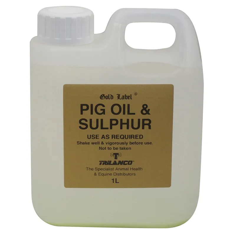 Gold Label Pig Oil and Sulphur 1lt