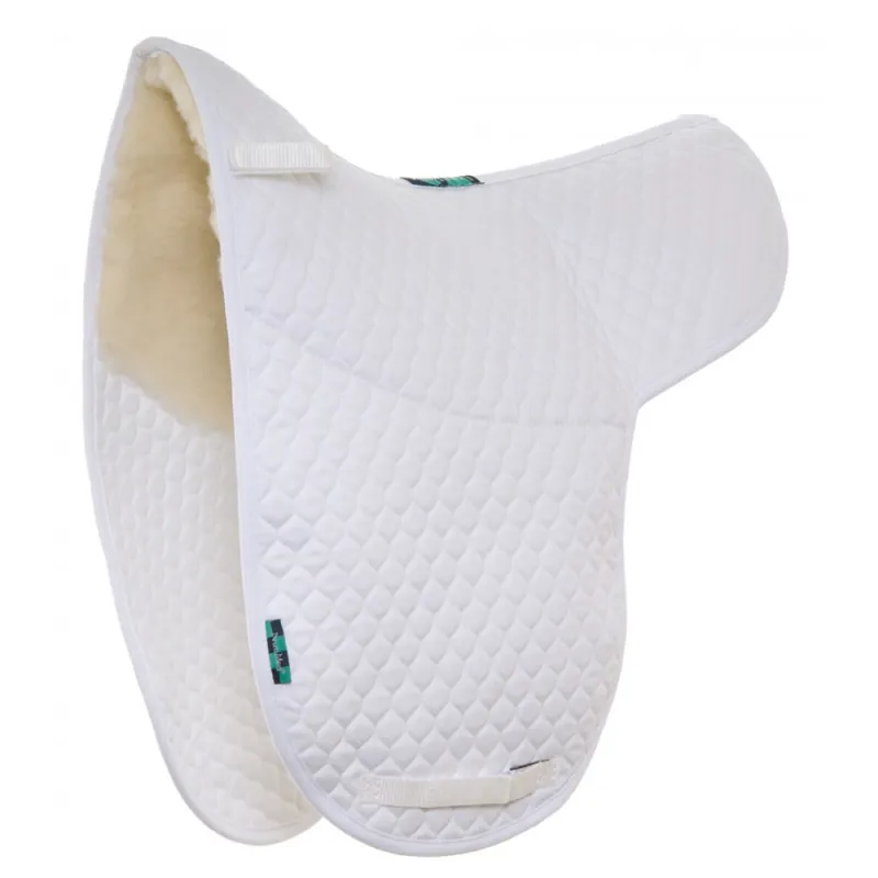 NuuMed Half Wool Numnah Dressage White