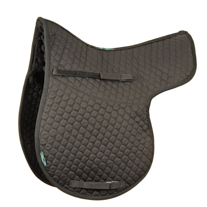 NuuMed Half Wool Numnah GP Black