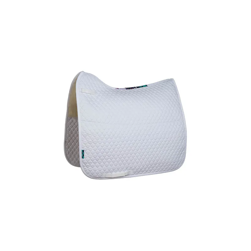 NuuMed High Wither Half Wool Dressage Pad White L