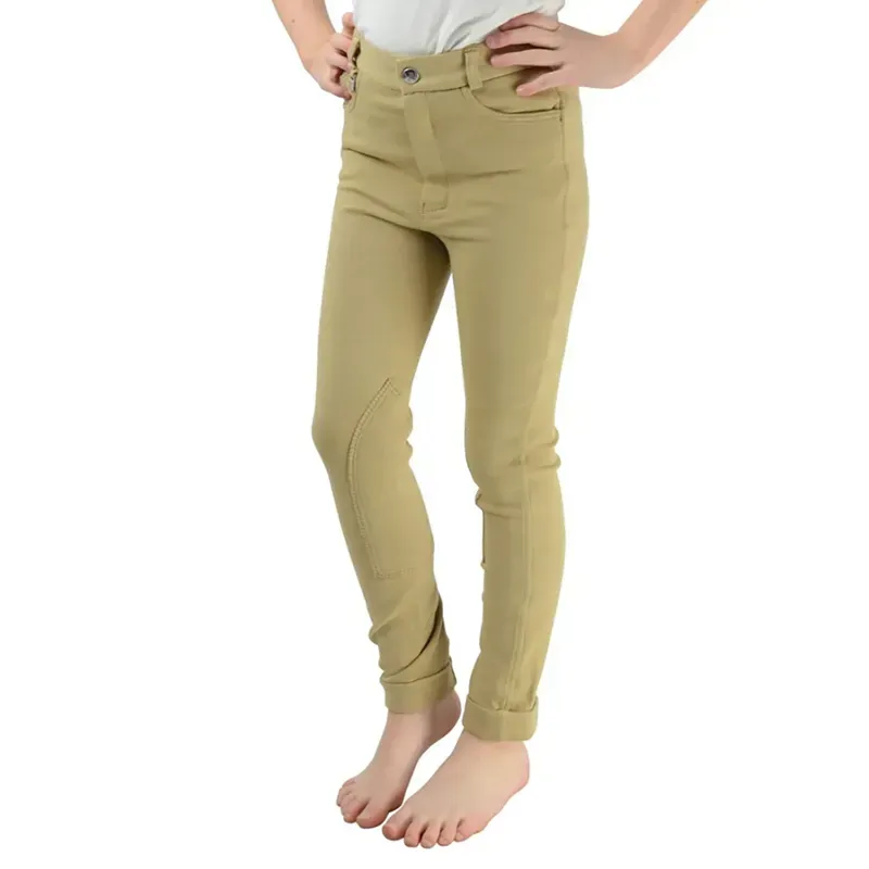 Hy Performance Equestrian Burton Children's Jodhpurs in Beige