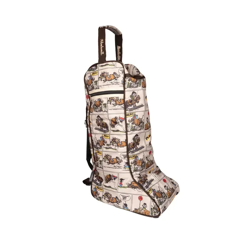 Hy Equestrian Thelwell Collection Comic Chaos Boot Bag - - Taupe 