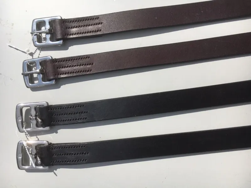 English Stirrup Leathers - Black