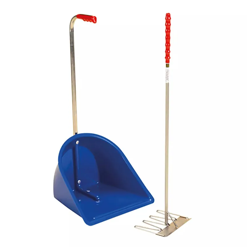 Stubbs Stable Mate Manure Collector with Rake - Blue