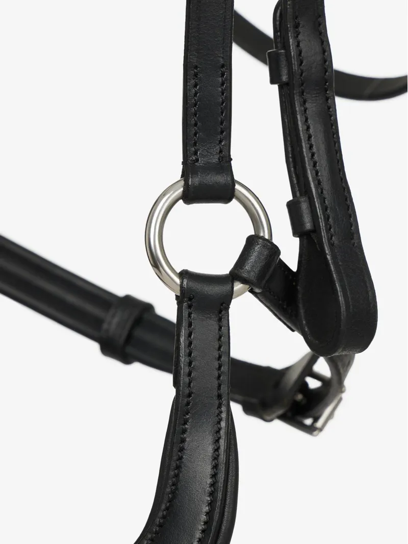 LeMieux Arika Leather Anatomic Drop Bridle - Black-2