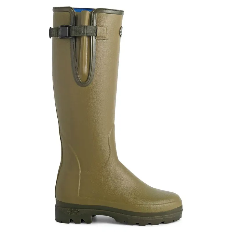 Le Chameau Ladies Vierzonord Neoprene Lined Wellington Boots - Green-1