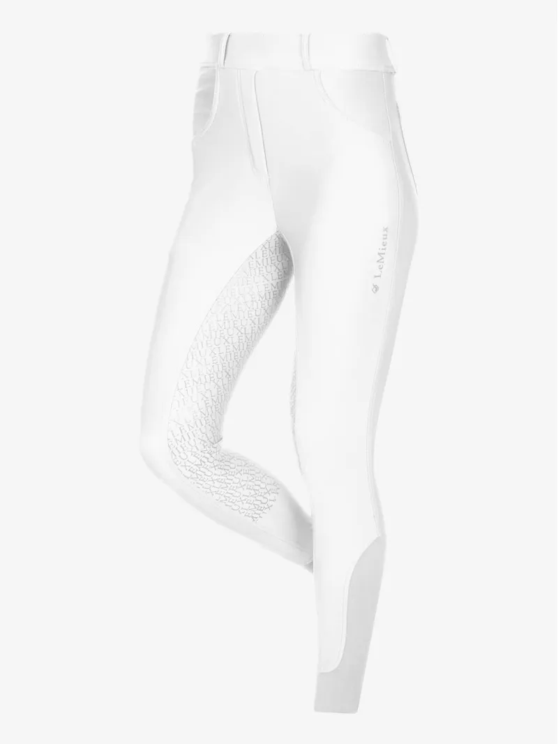 LeMIeux Demi Pull On Breggings Full Seat - White-5