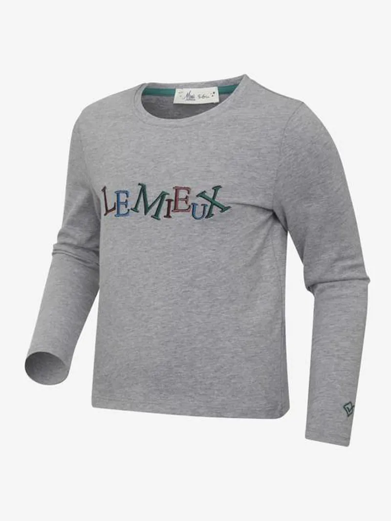 LeMieux Mini Jamie Long Sleeve Top - Grey-4