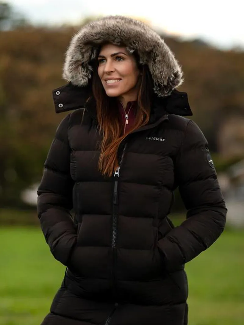 LeMieux Harper Longline Puffer Coat - Black-2