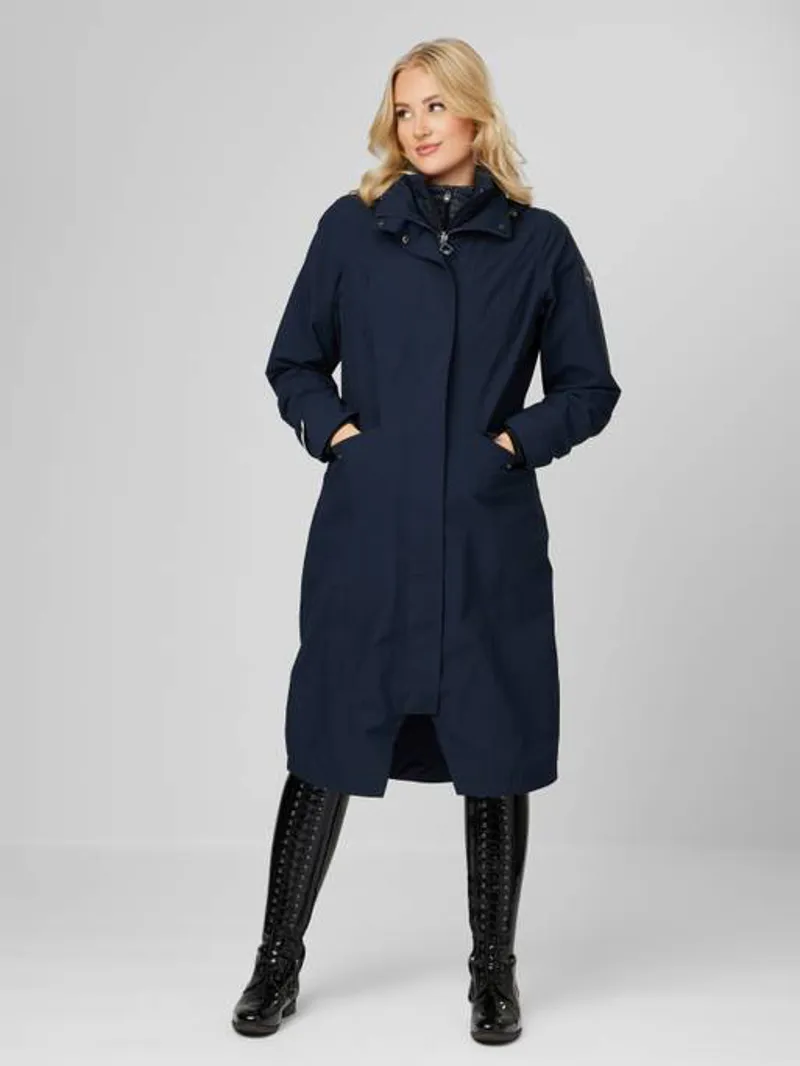 LeMieux Amelie Lightweight Waterproof Riding Coat - Navy-3