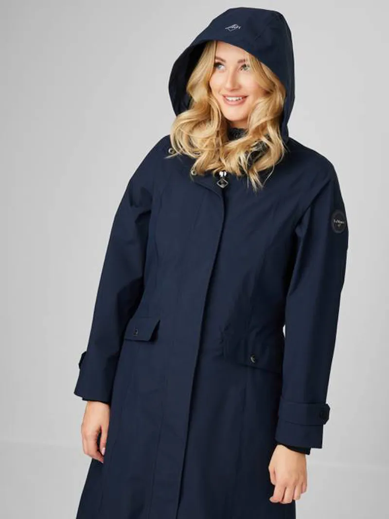 LeMieux Amelie Lightweight Waterproof Riding Coat - Navy-2