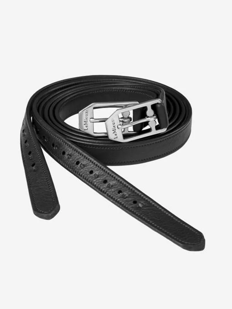 LeMieux Arika Stirrup Leathers - Black-1