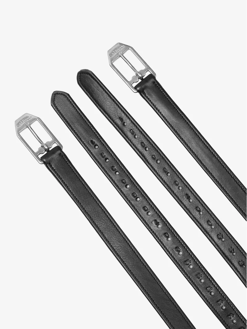 LeMieux Arika Stirrup Leathers - Black-2