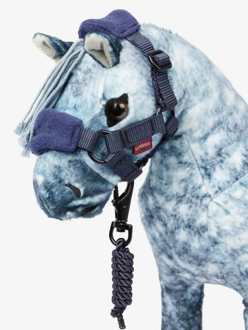 LeMieux Toy Pony Vogue Headcollar and Leadrope Ink Blue-1