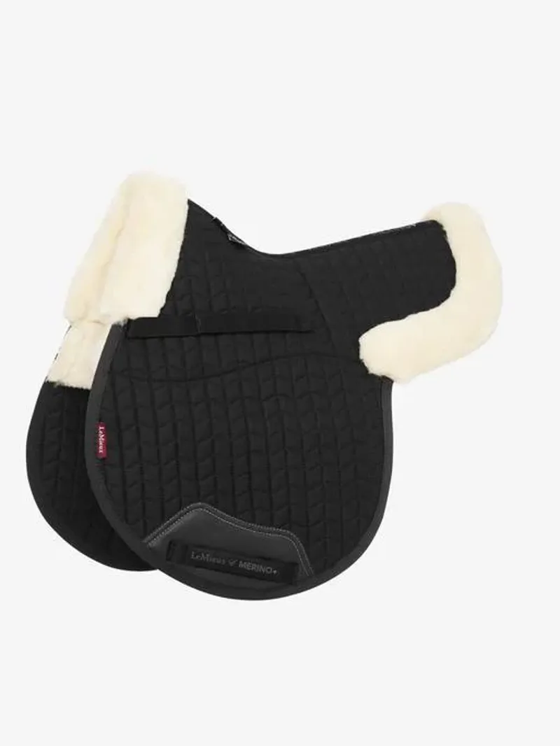 LeMieux Merino+ Half Lined GP Numnah  Pad - Black/Natural