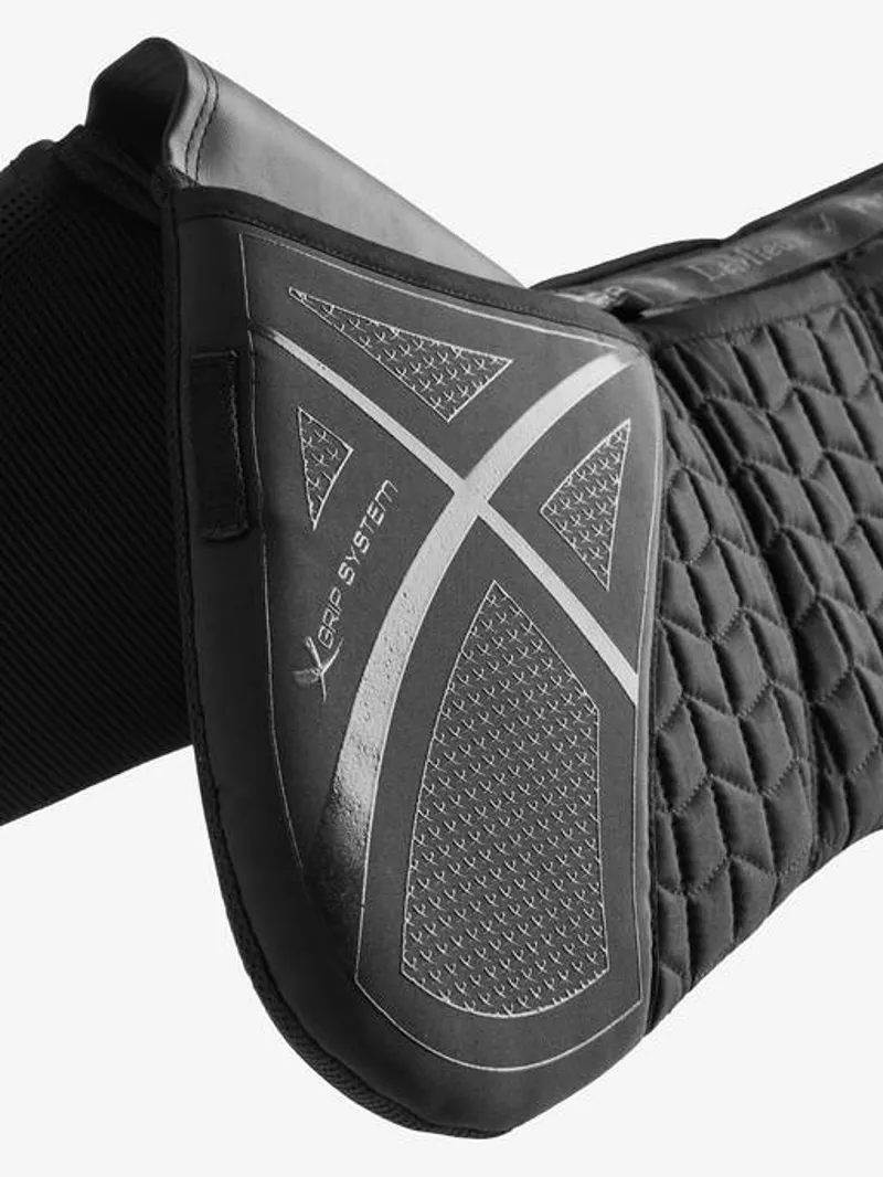 LeMieux ProSorb Plain 3 Pocket Quilted Half Pad - Black-4