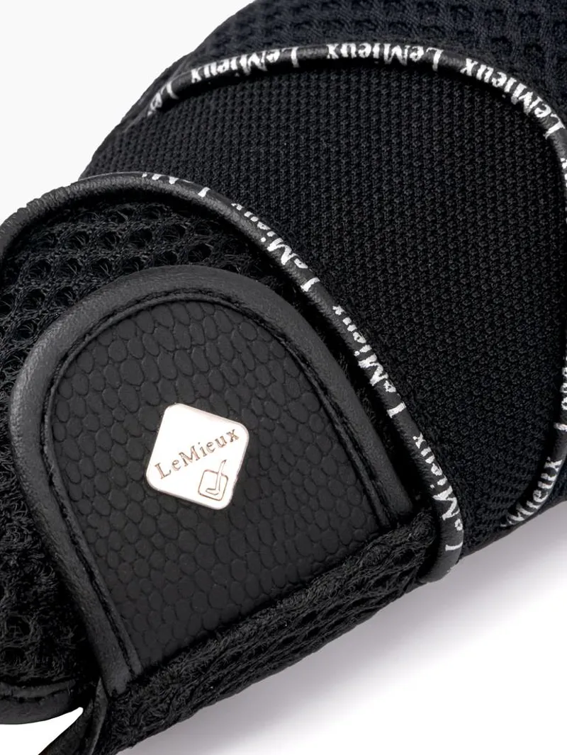 LeMieux 3D Mesh Riding Gloves - Black-3