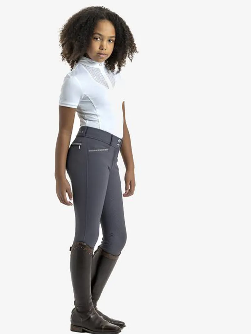 LeMieux Young Rider Belle Show Shirt White-2