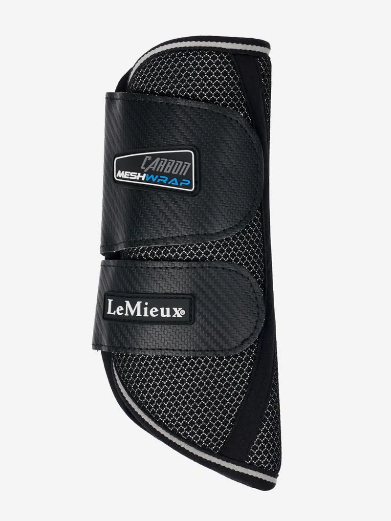 LeMieux Carbon Mesh Wrap Boots - Black-2