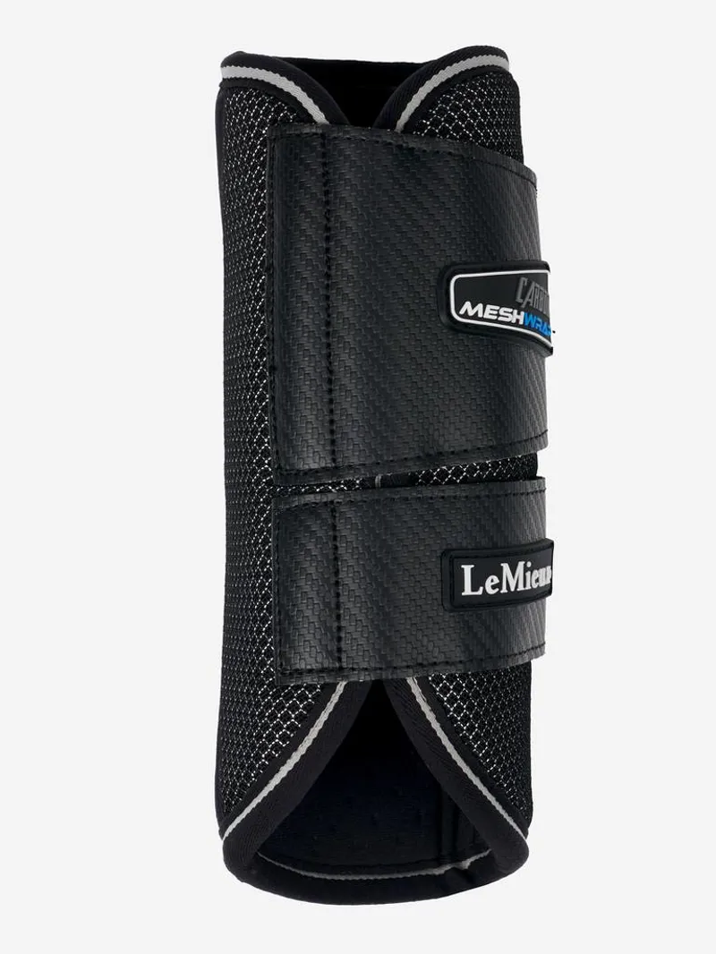 LeMieux Carbon Mesh Wrap Boots - Black-3