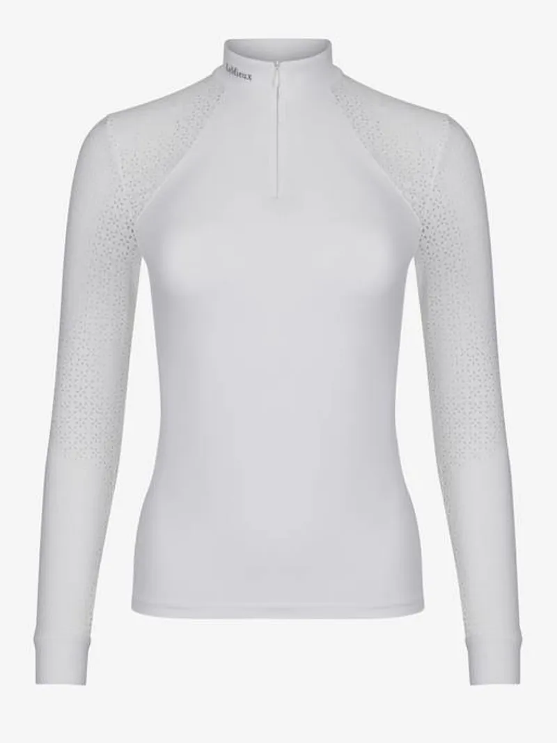 LeMieux Olivia Long Sleeve Show Shirt - White