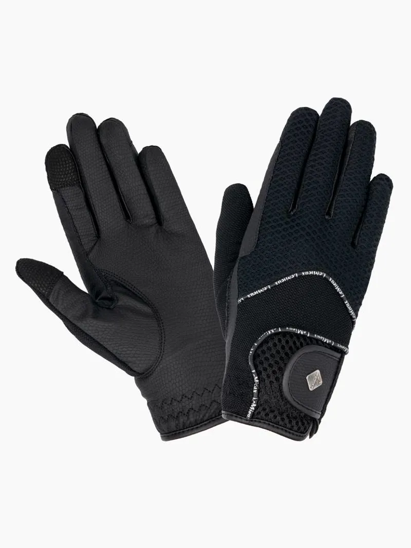 LeMieux 3D Mesh Riding Gloves - Black-1