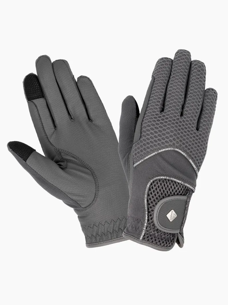 LeMieux 3D Mesh Riding Gloves - Grey