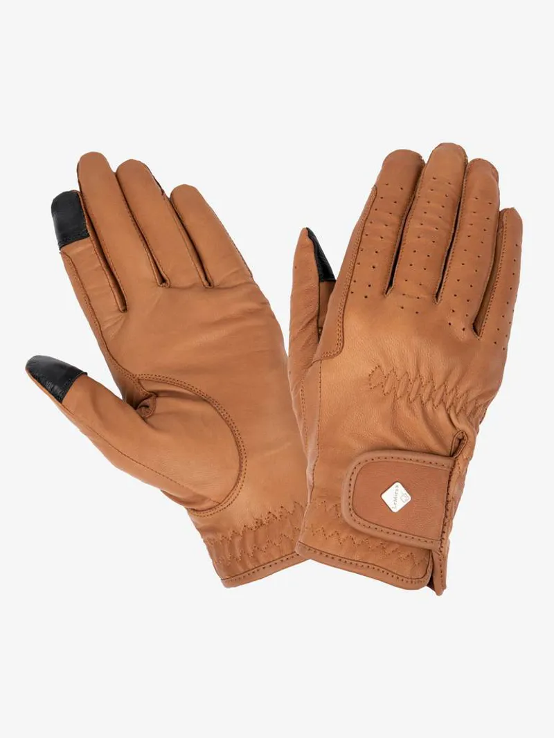 LeMieux Pro-Touch Classic Leather Gloves - Tan-1