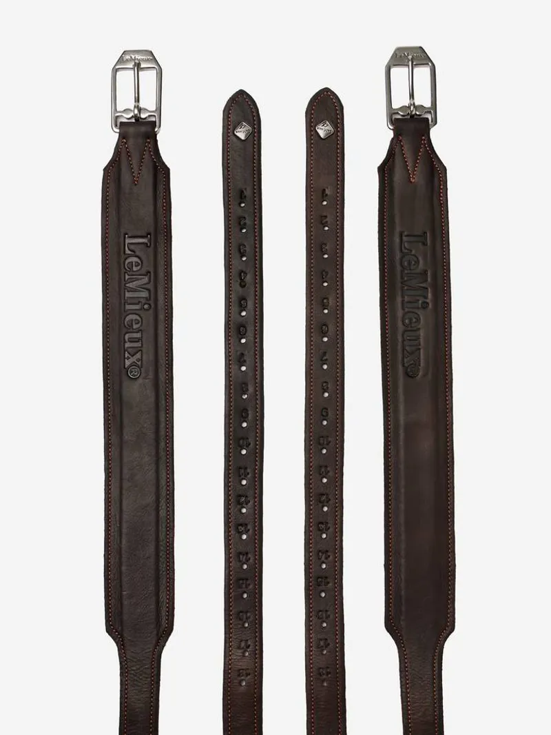 LeMieux Vector Pro Stirrup Leathers - Brown-2