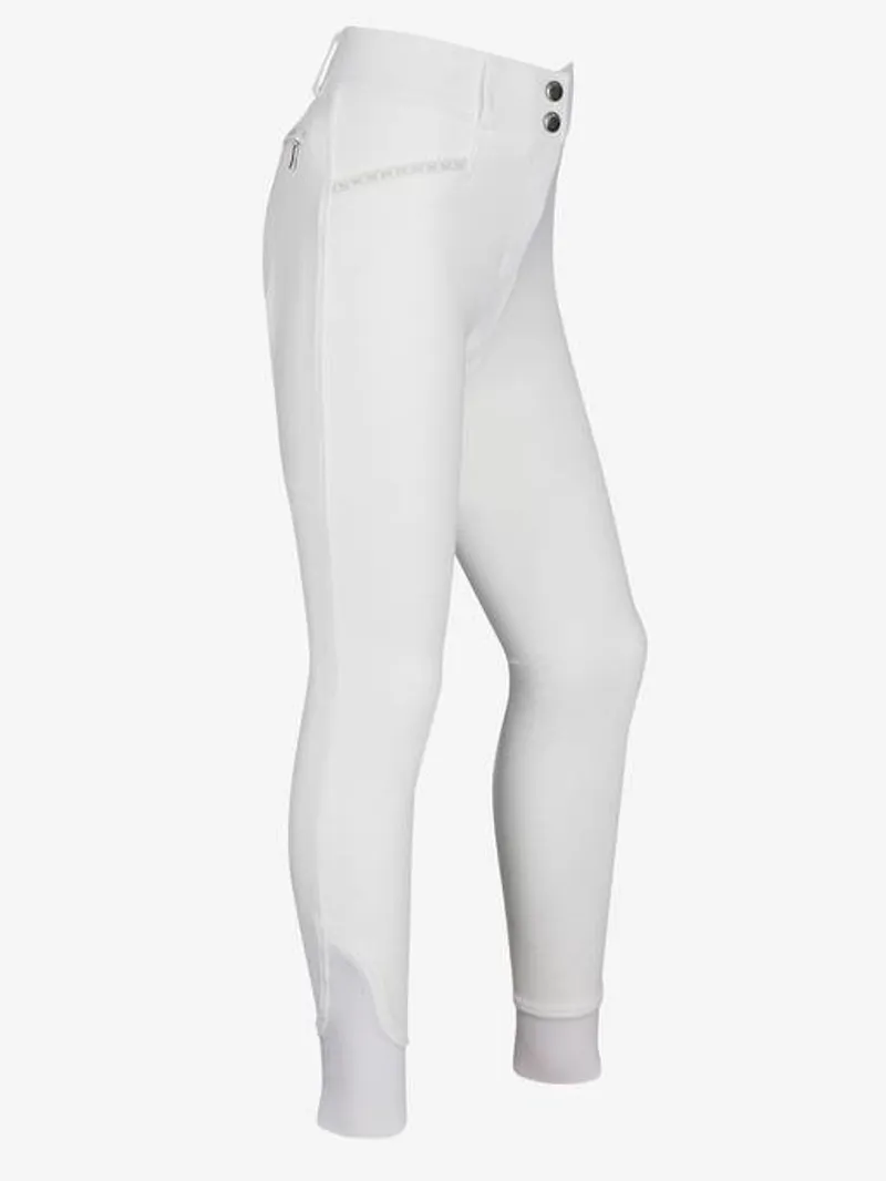 LeMieux Young Rider St Tropez Breeches - White-1