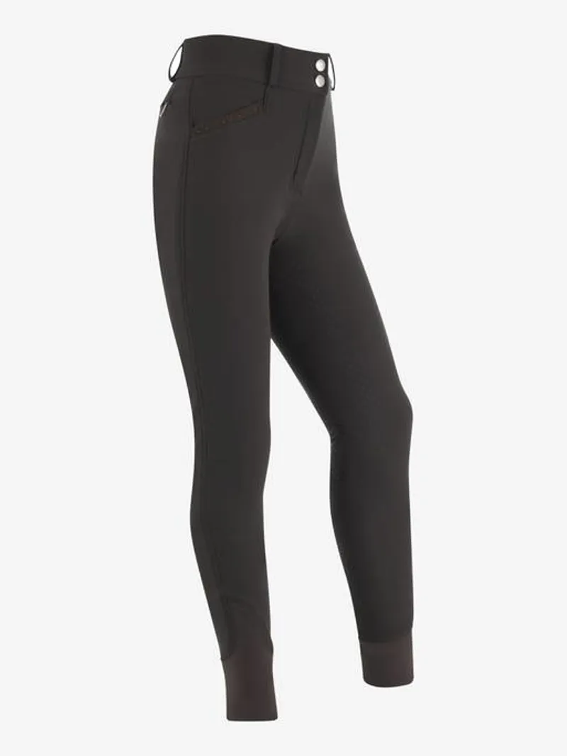 LeMieux Young Rider St Tropez Breeches - Liquorice-1