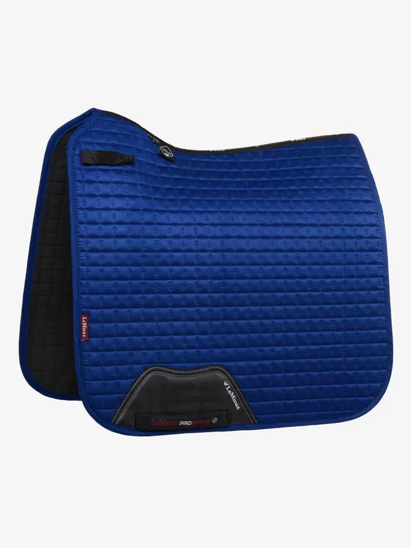 LeMieux Suede Dressage Square - Benetton Blue-1