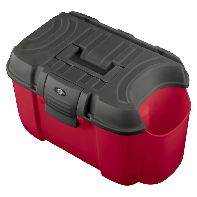 Tack Box - Large -Red/Grey