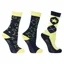 Hy Equestrian Stella Children's Socks 3 Pack Navy/ Yellow