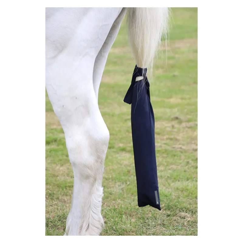 Hy Equestrian Lycra Flex Tail Bag - - Navy one size