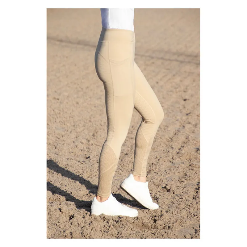 Hy Equestrian Fordwich Riding Tights - - Beige-3