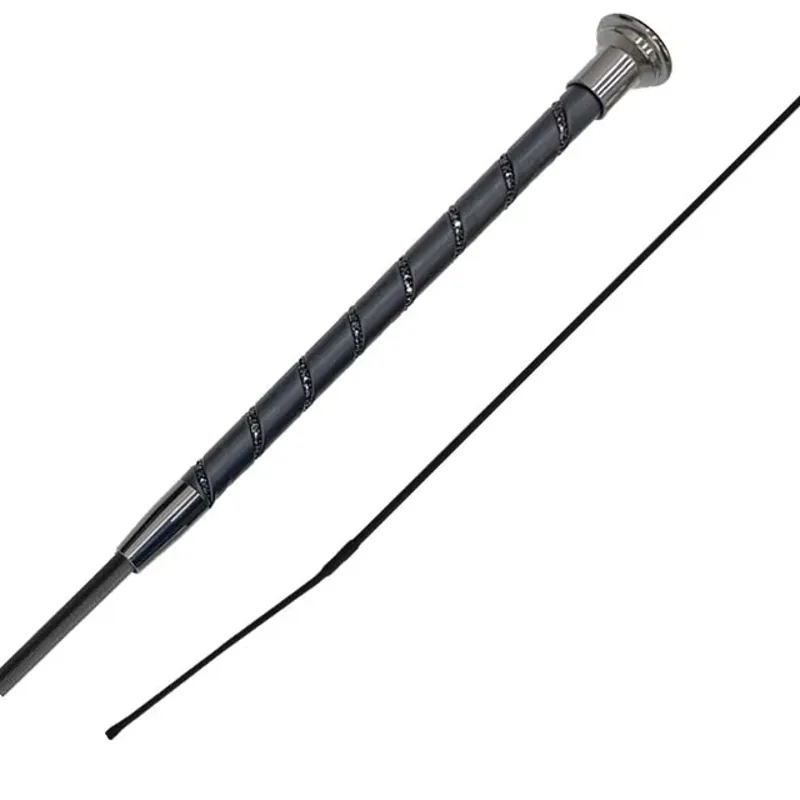 WoofWear Stealth Dressage Whip Black/Black 110cms-1