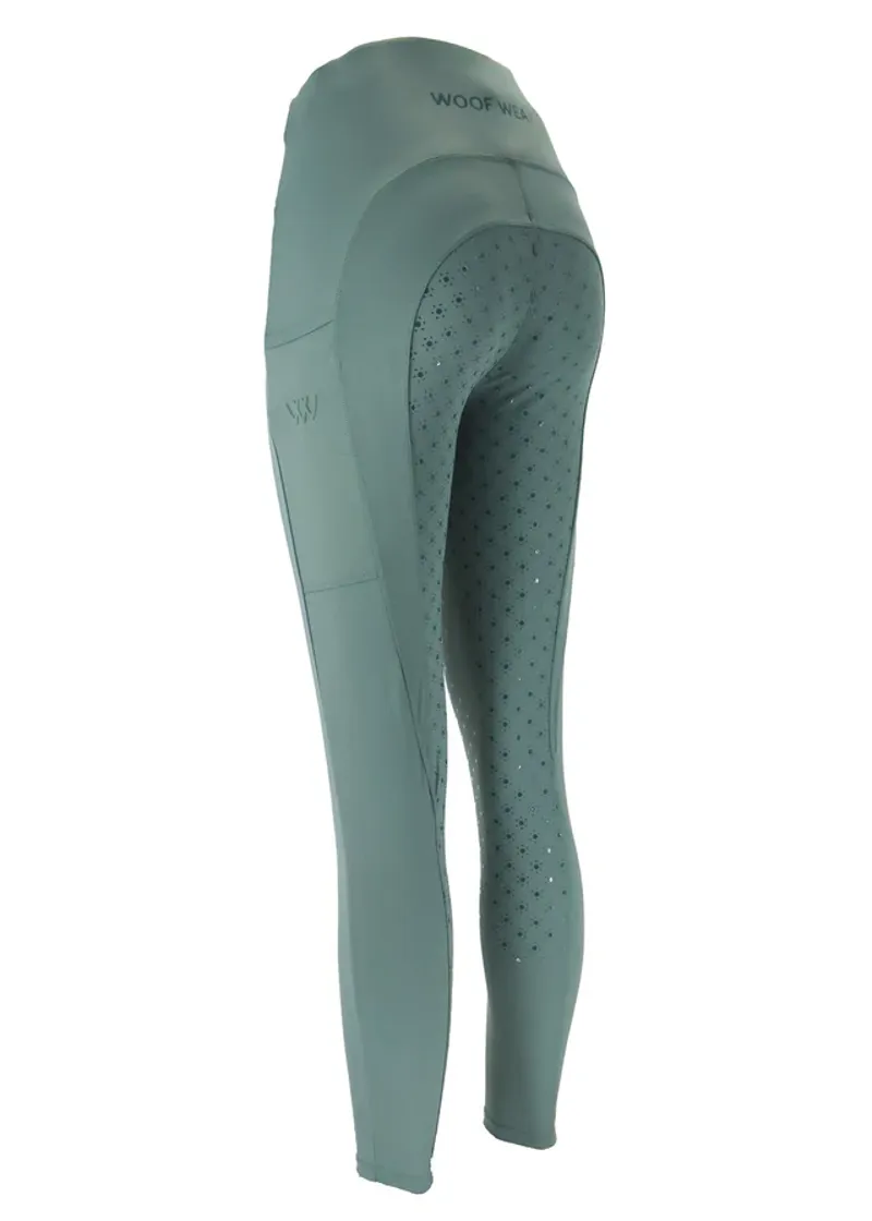 Woof Wear Original Lite Riding Tights - Sage Green-1