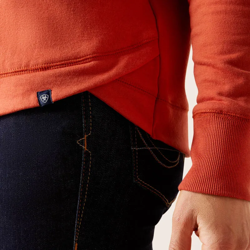 Ariat Womens Benicia Sweat Shirt - Burnt Brick-1