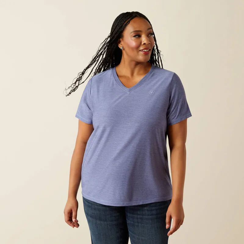 Ariat Womens Laguna Logo Shirt - Coastal Fjord-2