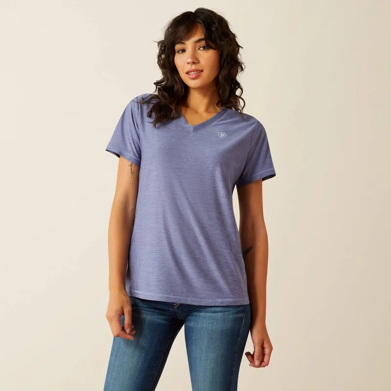 Ariat Womens Laguna Logo Shirt - Coastal Fjord-3