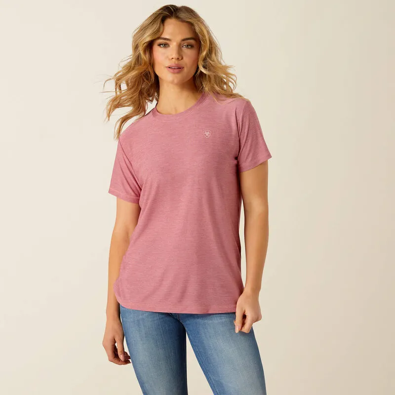 Ariat Womens Laguna Logo T- Shirt - Rose Wine