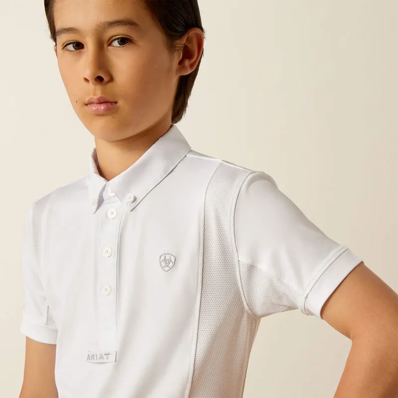 Ariat Youth Tek Show Shirt - White-3